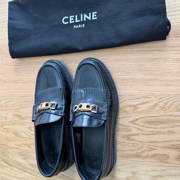 CELINE Margaret Loafer with Gold Chain - Picture 6 of 7